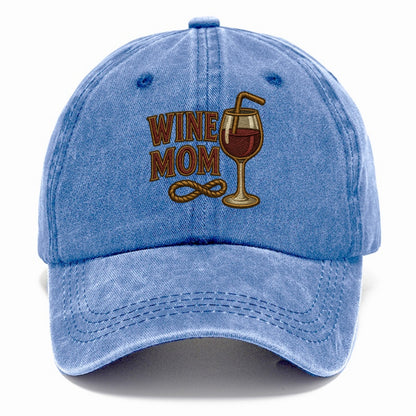 Wine Mom  - Classic Cap - Summer Sky(Blue)