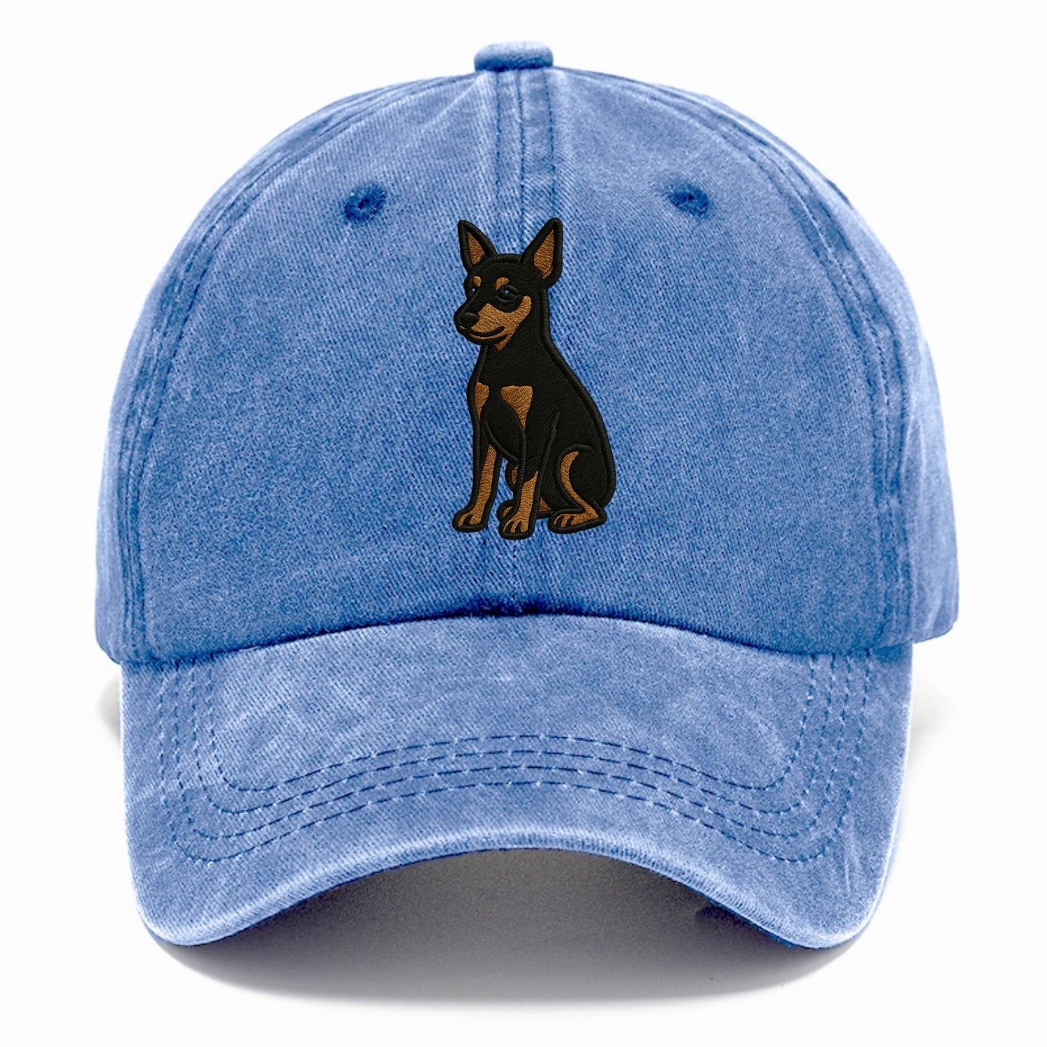 Miniature Pinscher - Black and tan sitti Classic Cap - Summer Sky(Blue)