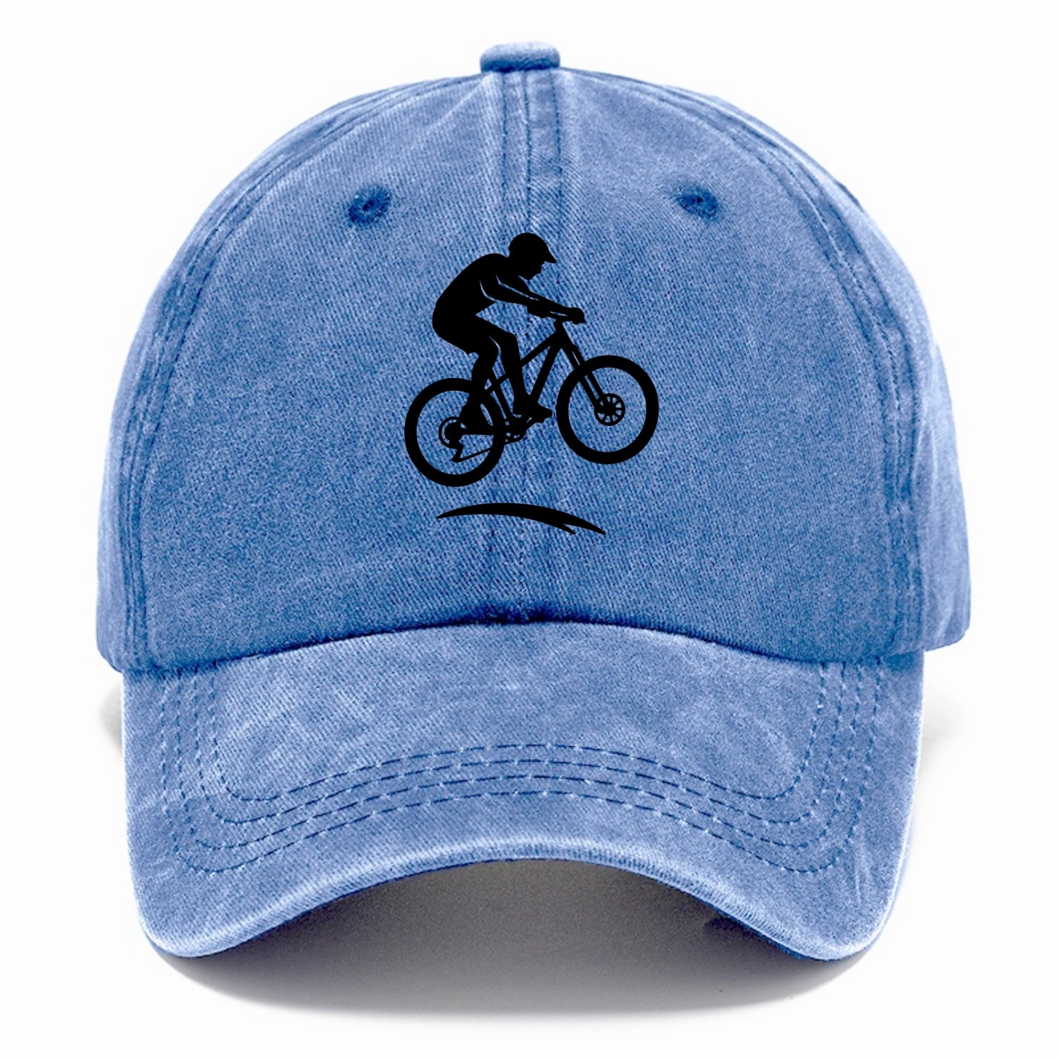 Mountain biker catching air - Classic Cap - Summer Sky(Blue)