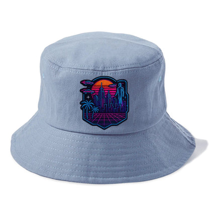 Cyberpunk City - Bucket Hat - Summer Sky(Blue)