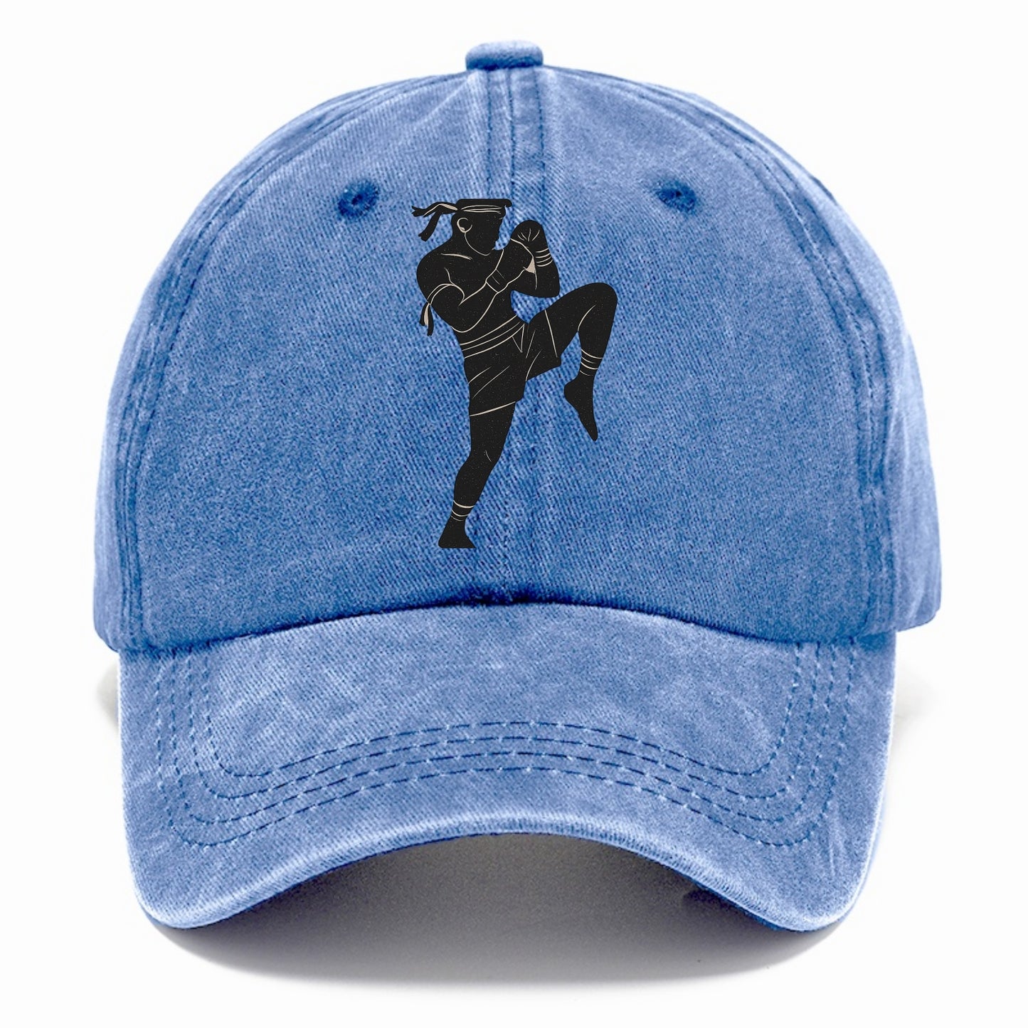Muay Thai fighter with knee strike - Classic Cap - Summer Sky(Blue)