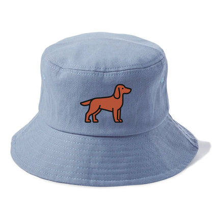 Irish Setter - Red/chestnut flat side profile - Bucket Hat - Summer Sky(Blue)