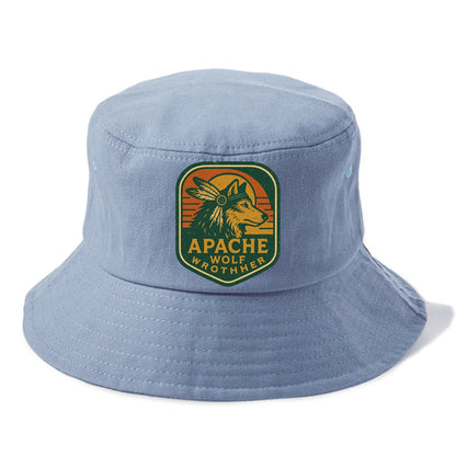 Apache Wolf Brother  - Bucket Hat - Summer Sky(Blue)