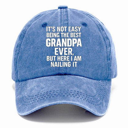 It's not easy being the best GRANDMA ever, but here I am nailing it - Classic Cap - Summer Sky(Blue)