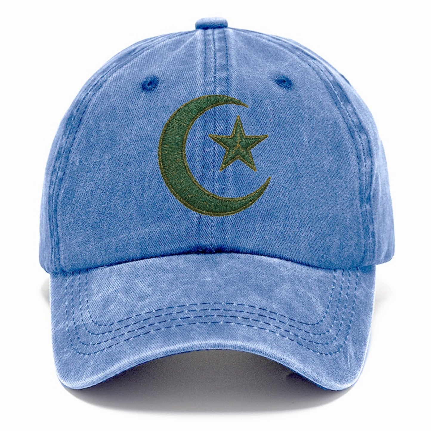 Crescent Moon and Star - Classic Cap - Summer Sky(Blue)