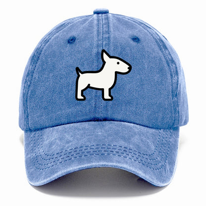 Bull Terrier - White egg-shaped head flat side profile - Classic Cap - Summer Sky(Blue)