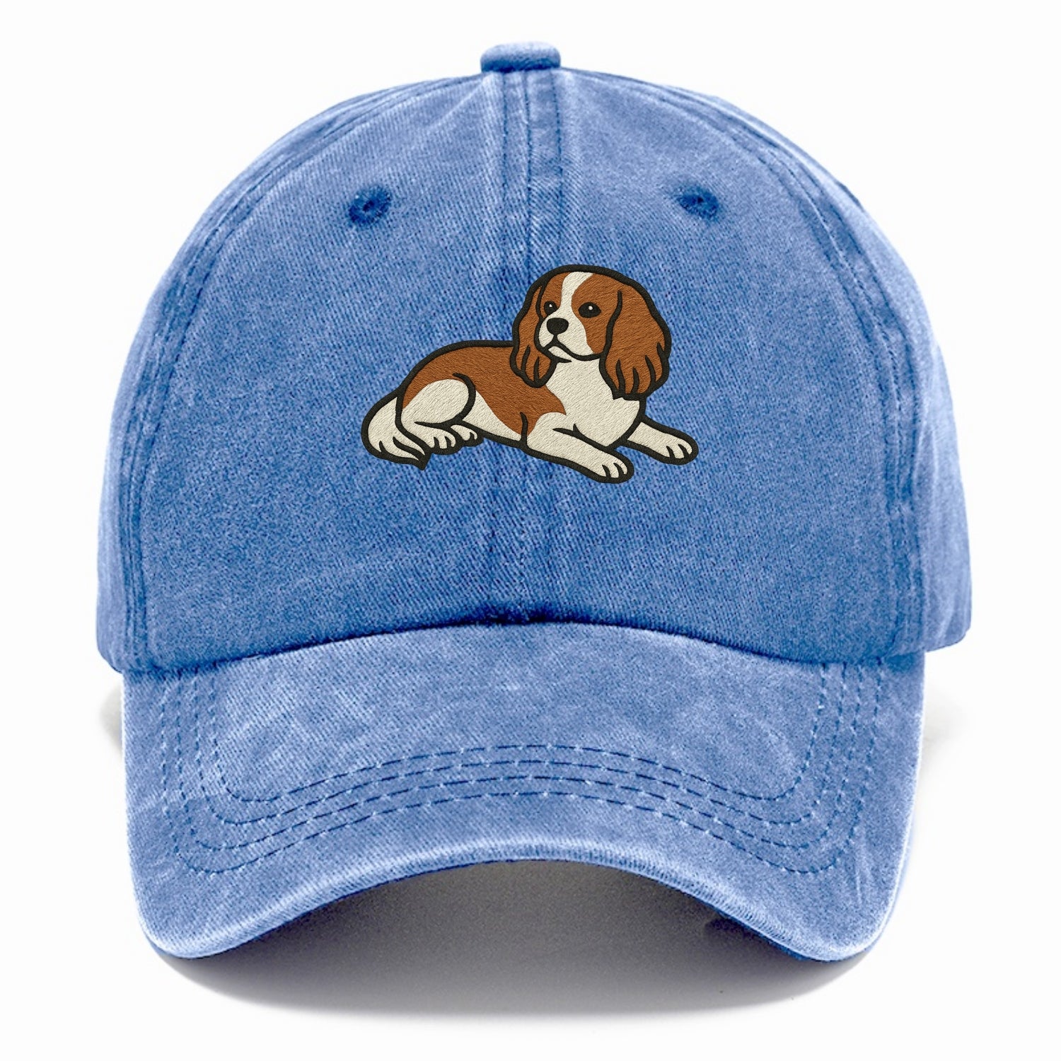 Cavalier King Charles Spaniel - Blenheim Classic Cap - Summer Sky(Blue)