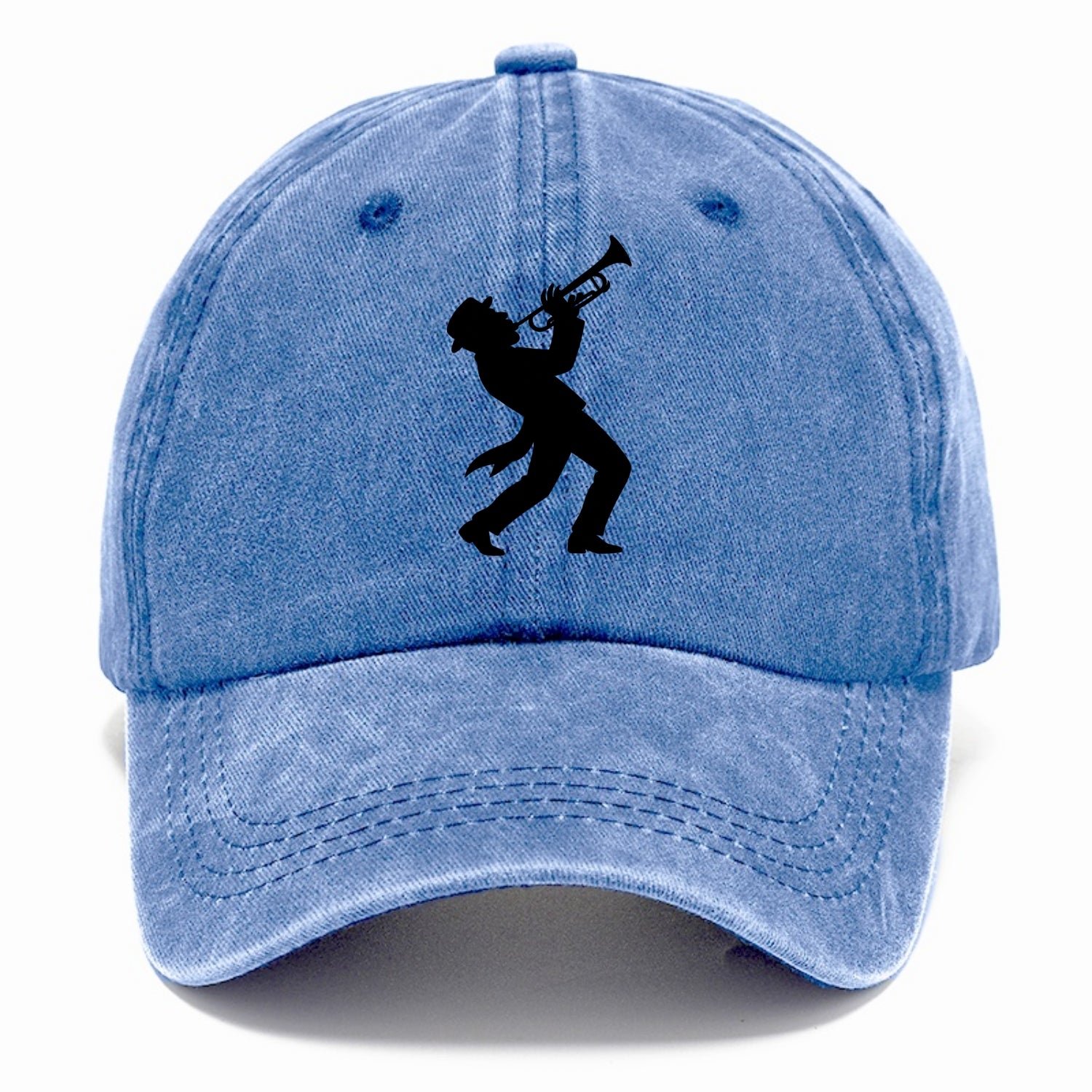 Trumpet player hitting high note - Classic Cap - Summer Sky(Blue)