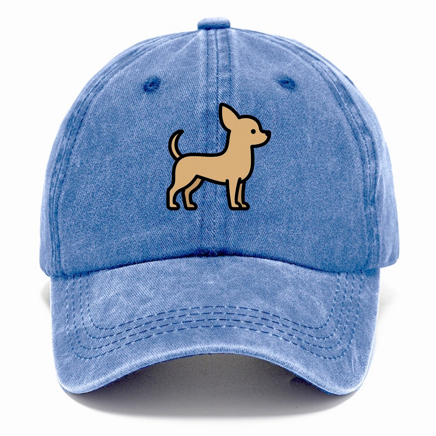 Chihuahua - Tan smooth coat flat side profile - Classic Cap - Summer Sky(Blue)