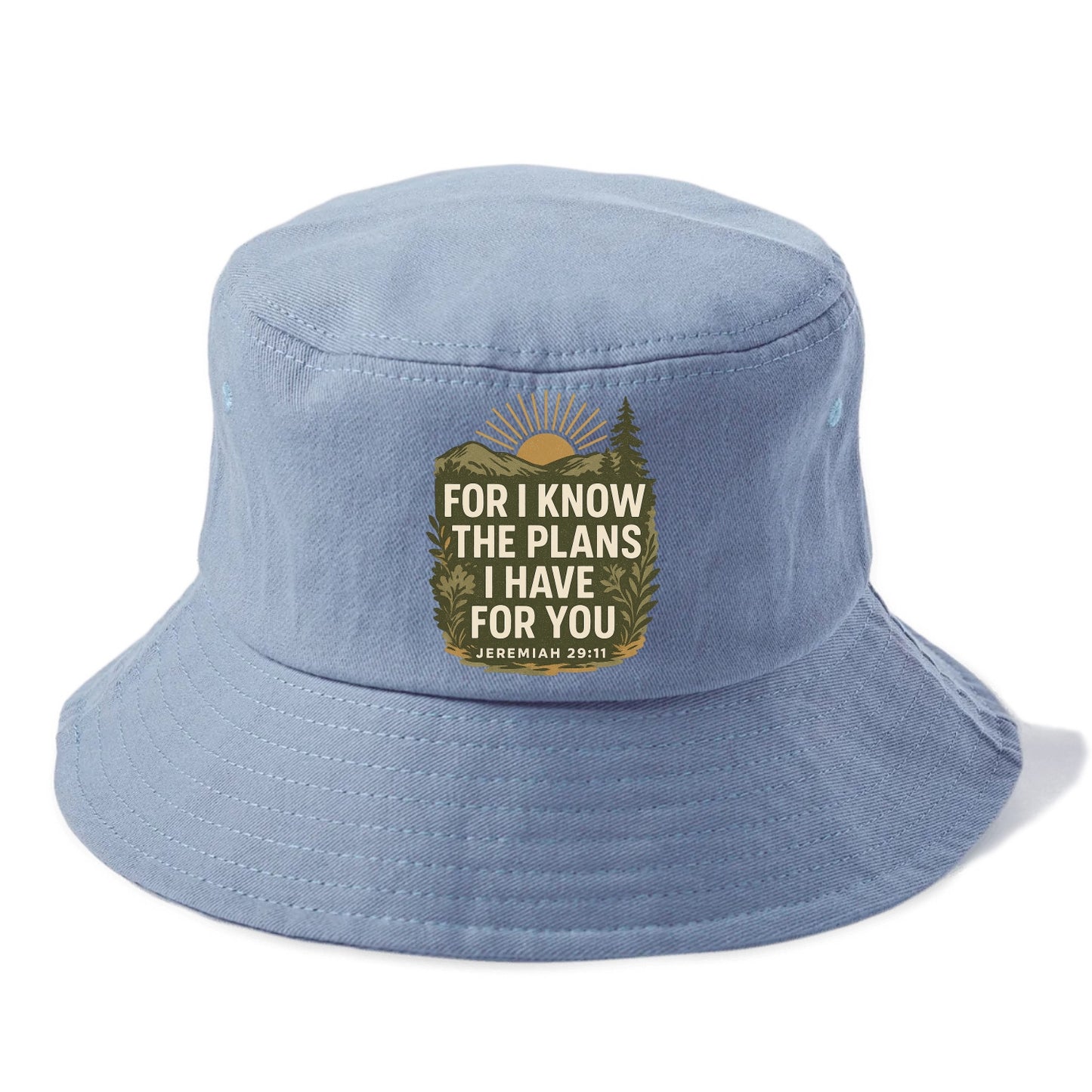 Jeremiah 29:11 Sunrise - Bucket Hat - Summer Sky(Blue)