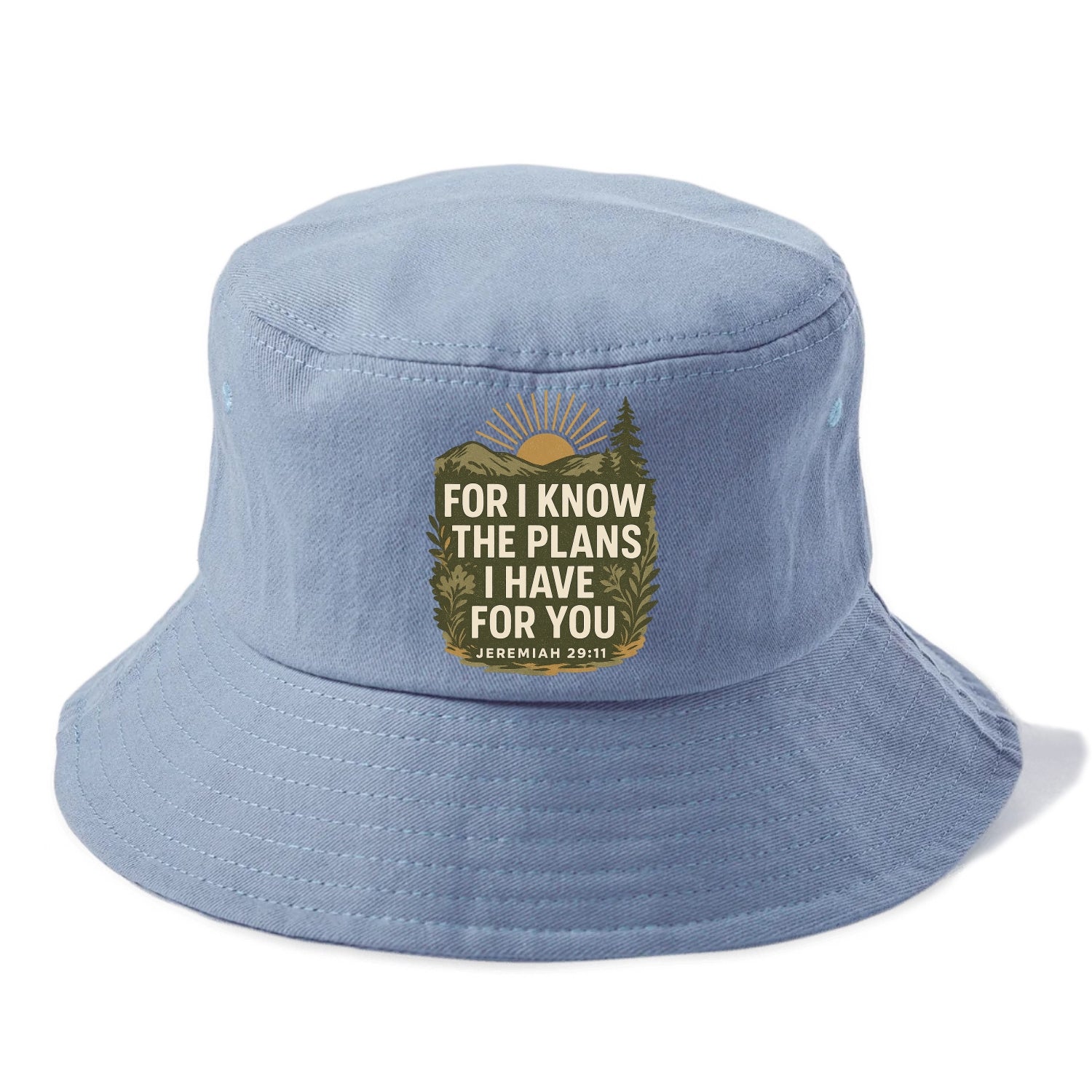 Jeremiah 29:11 Sunrise - Bucket Hat - Summer Sky(Blue)