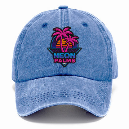 Neon Palms - Classic Cap - Summer Sky(Blue)