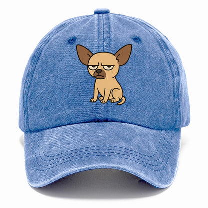 The Chihuahua Judging Silently - Classic Cap - Summer Sky(Blue)