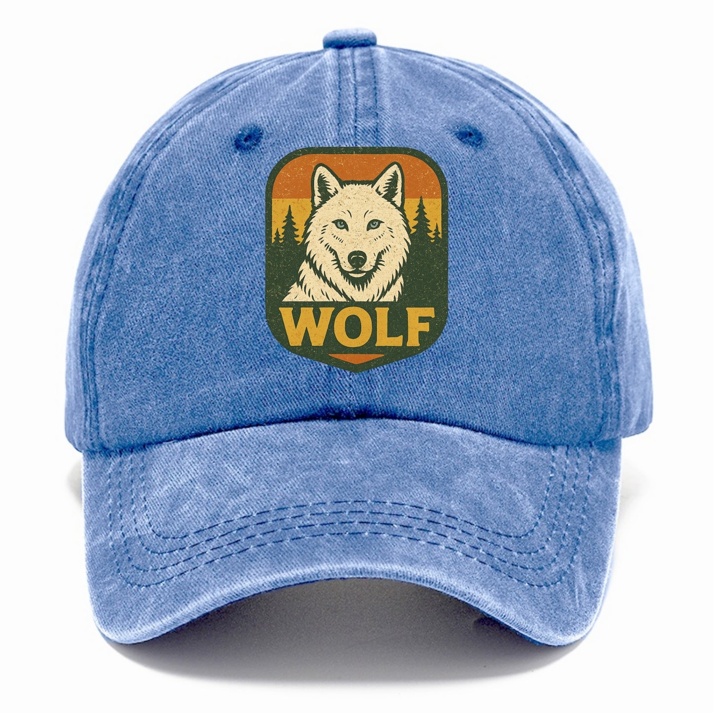 Arctic White Wolf  - Classic Cap - Summer Sky(Blue)