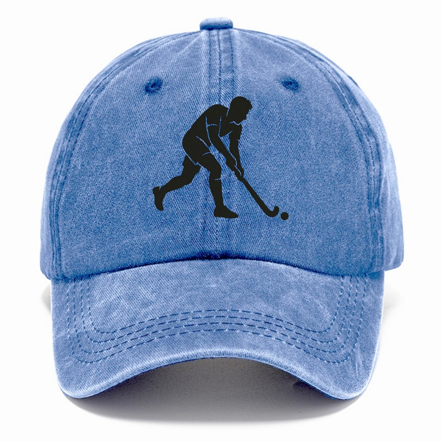 Field hockey player striking the ball - Classic Cap - Summer Sky(Blue)
