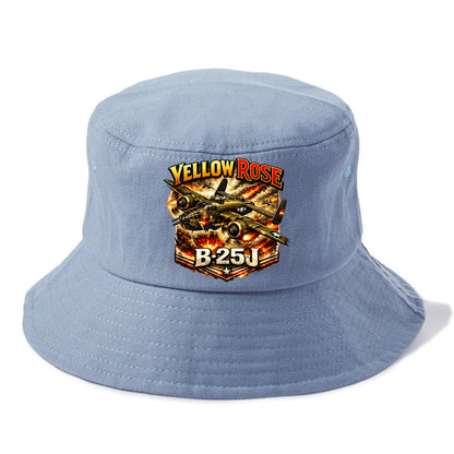 B 25j Yellow Rose - Bucket Hat - Summer Sky(Blue)
