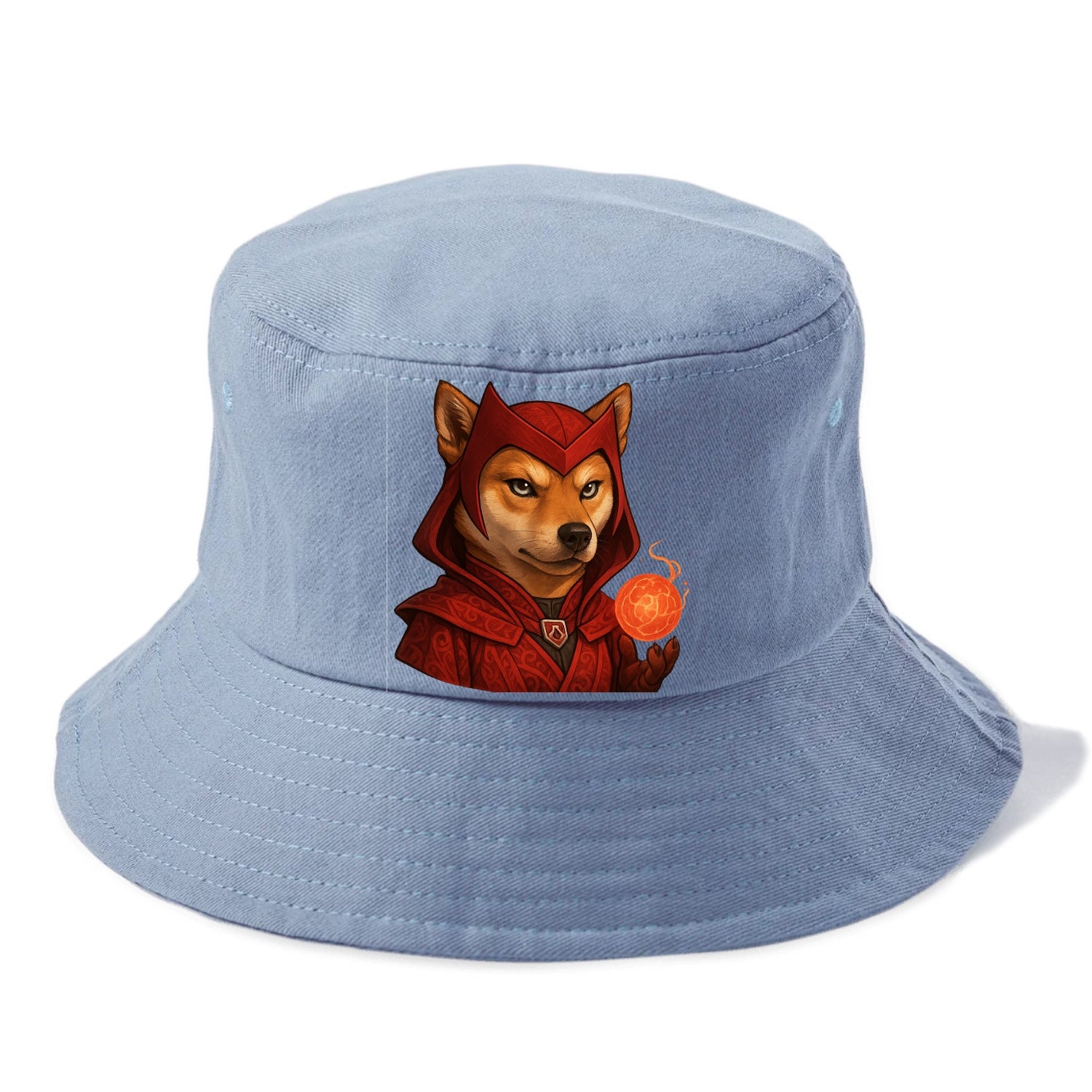 Shiba Inu Scarlet Witch  - Bucket Hat - Summer Sky(Blue)