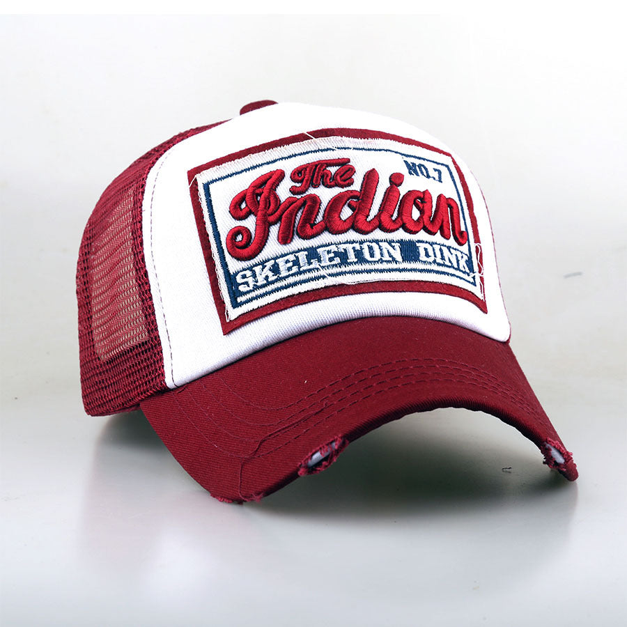 Trendy 3D Embroidered Indian Baseball Cap