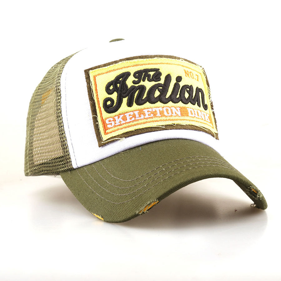 Trendy 3D Embroidered Indian Baseball Cap