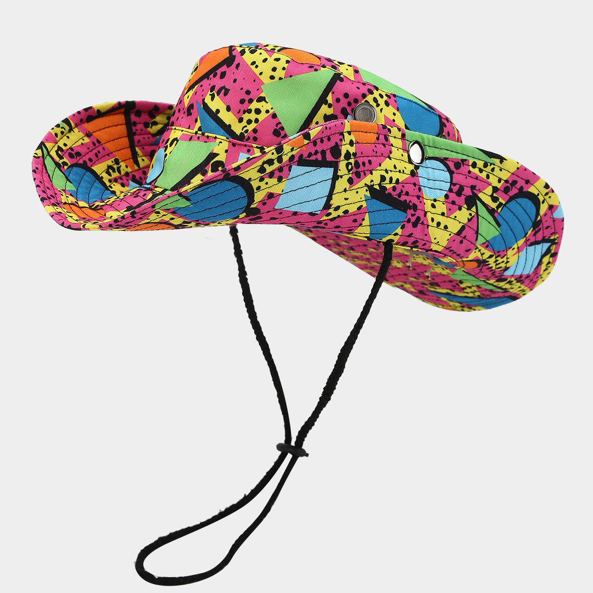 Trendy Denim Fisherman Hat with Windproof Rope