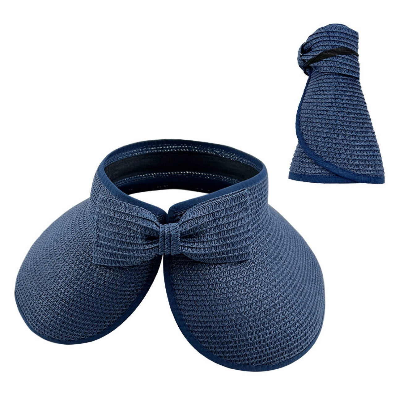 Trendy Foldable Bowknot Straw Hat for Summer