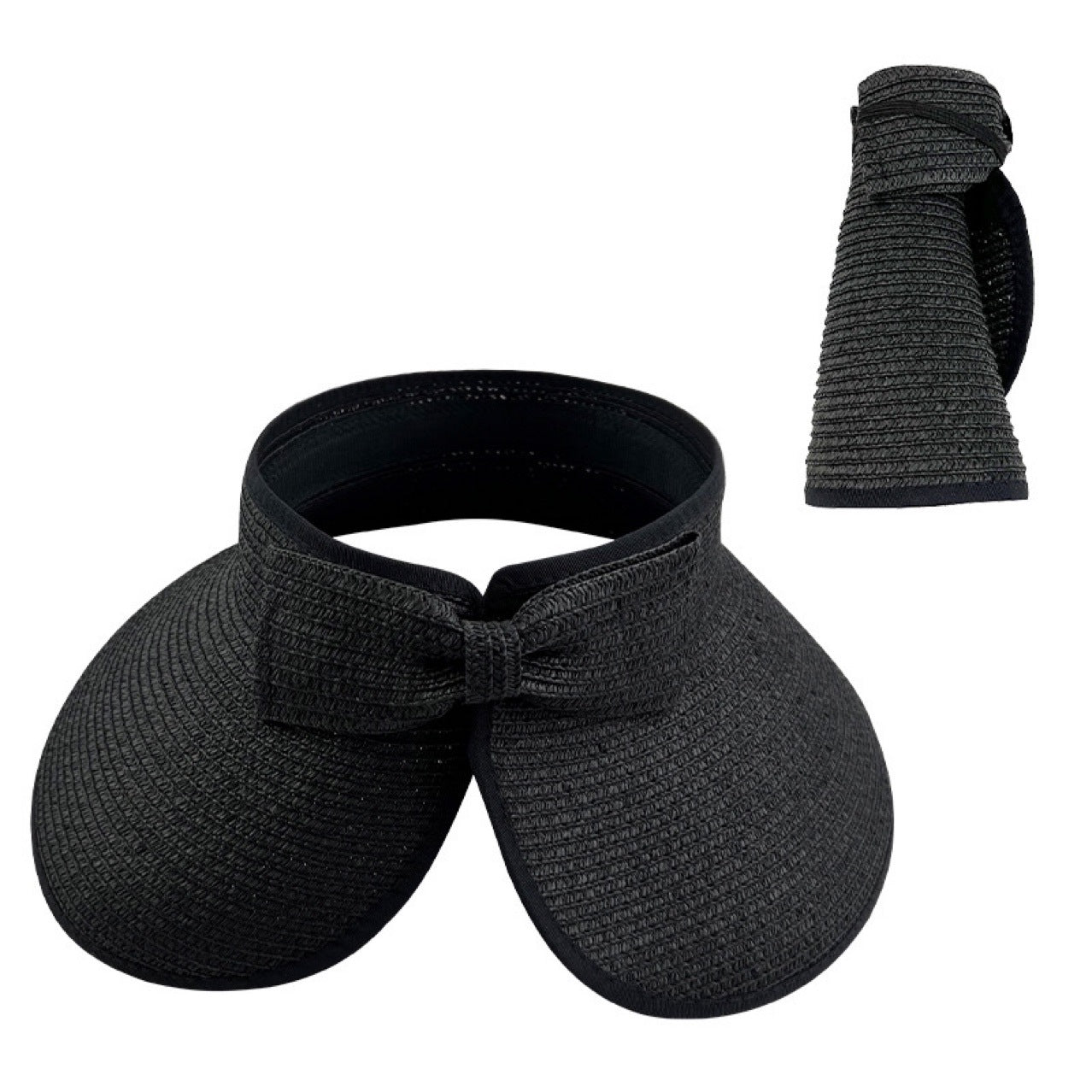 Trendy Foldable Bowknot Straw Hat for Summer