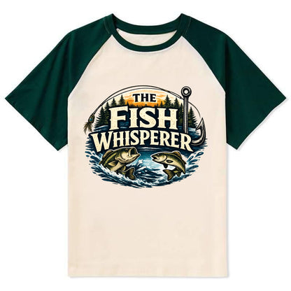 The Fish Whisperer - Contrast Raglan T-shirt