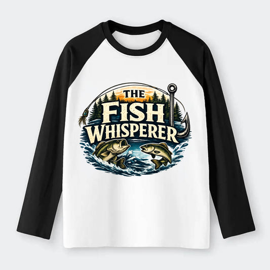 The Fish Whisperer - Raglan Long Sleeve T-Shirt