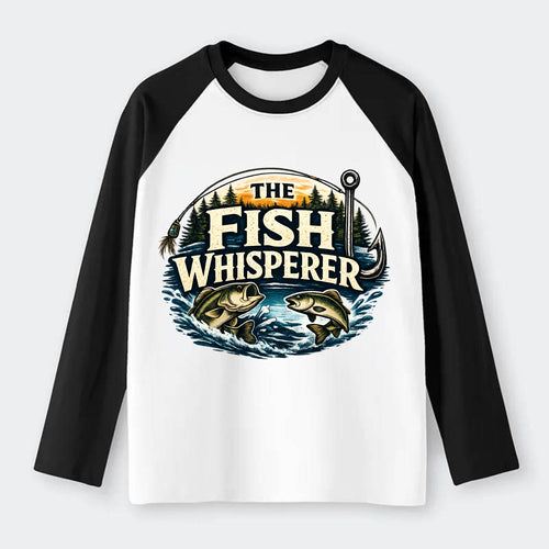 The Fish Whisperer - Raglan Long Sleeve T-Shirt
