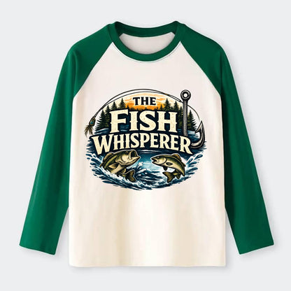 The Fish Whisperer - Raglan Long Sleeve T-Shirt