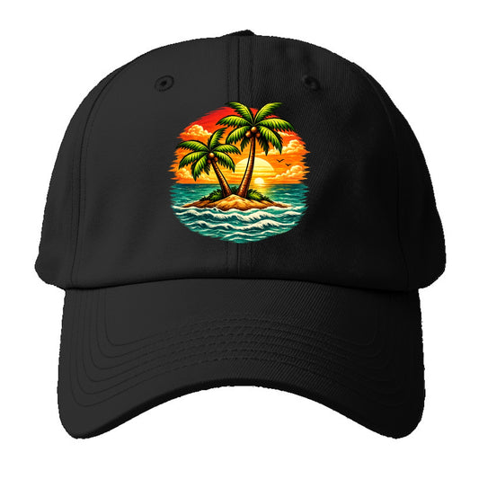 Tropical Island - Baseball Cap