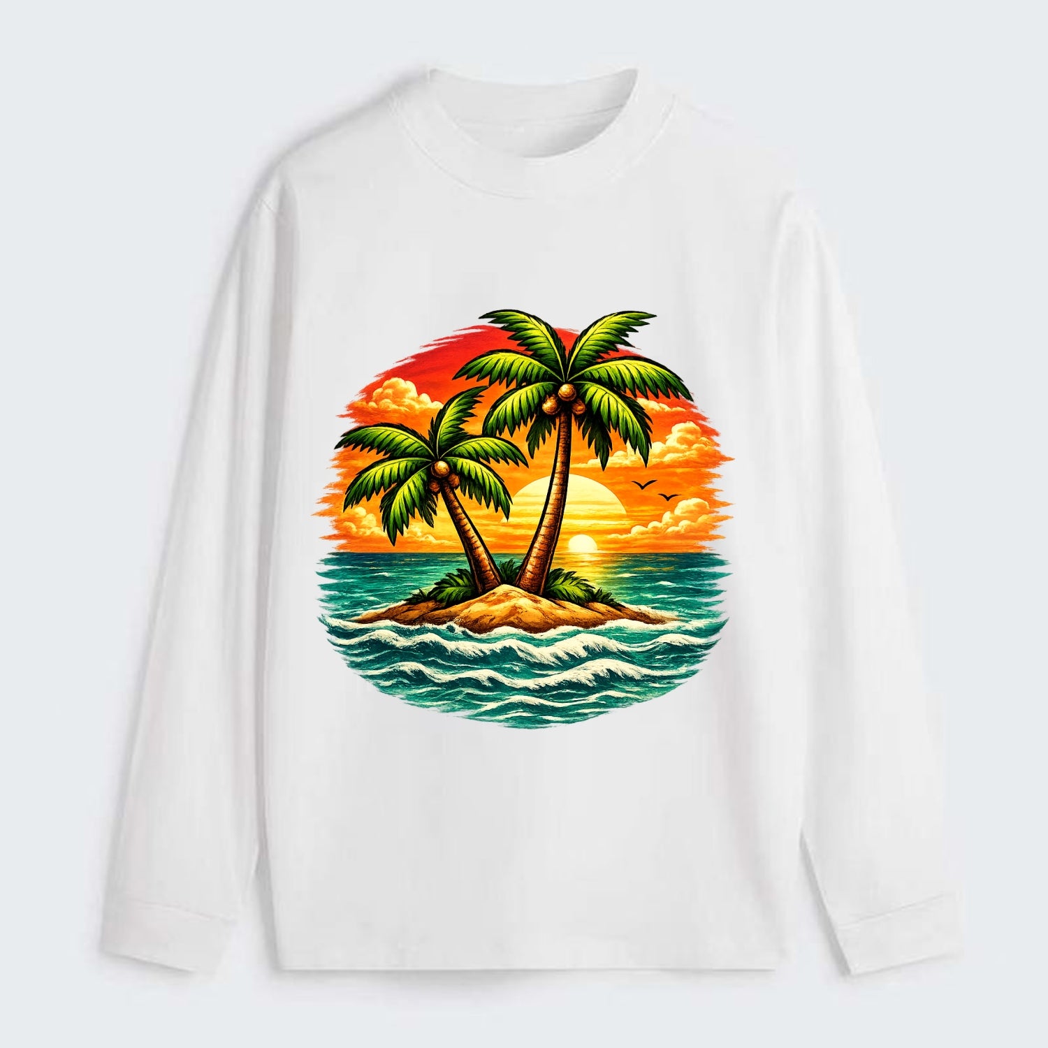 Tropical Island - Classic Long Sleeve Shirt