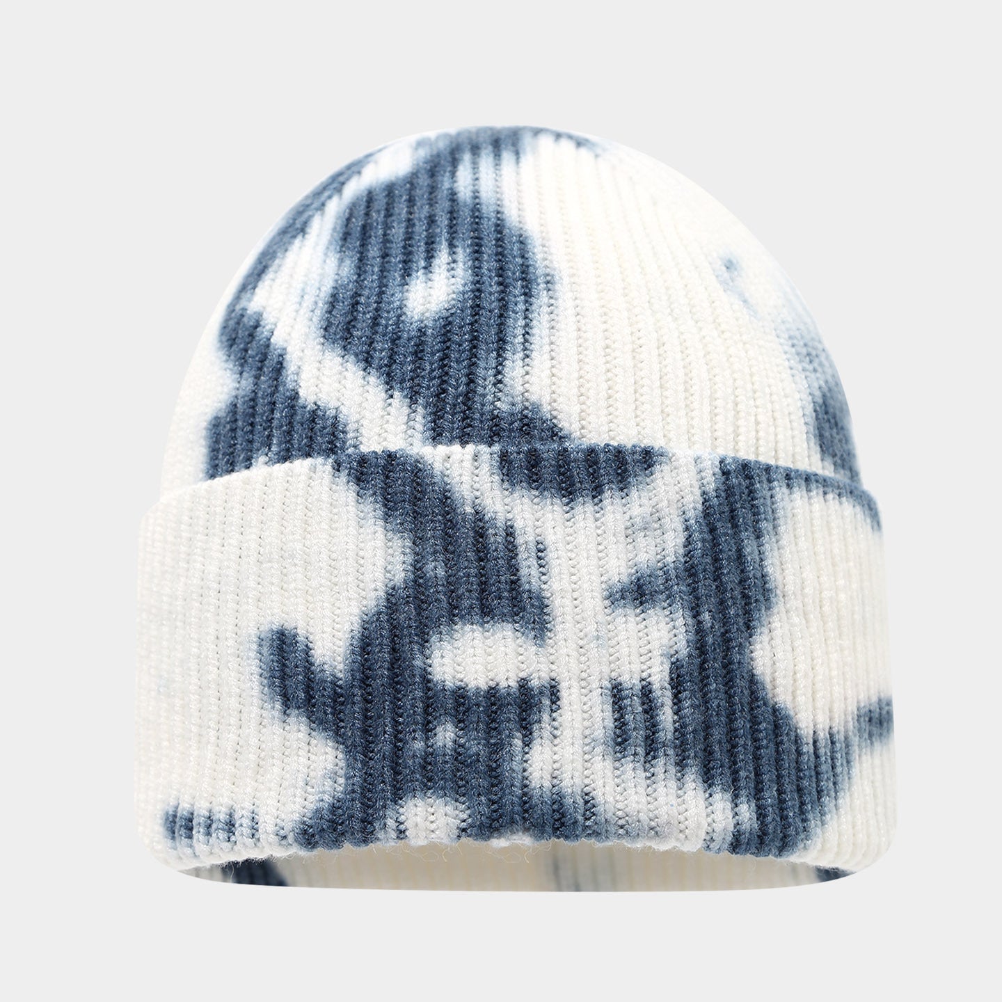 Tie-Dye Knit Beanie: Boho Winter Hat for Cozy Style