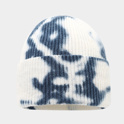 Tie-Dye Knit Beanie: Boho Winter Hat for Cozy Style