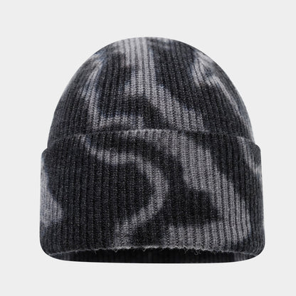 Tie-Dye Knit Beanie: Boho Winter Hat for Cozy Style