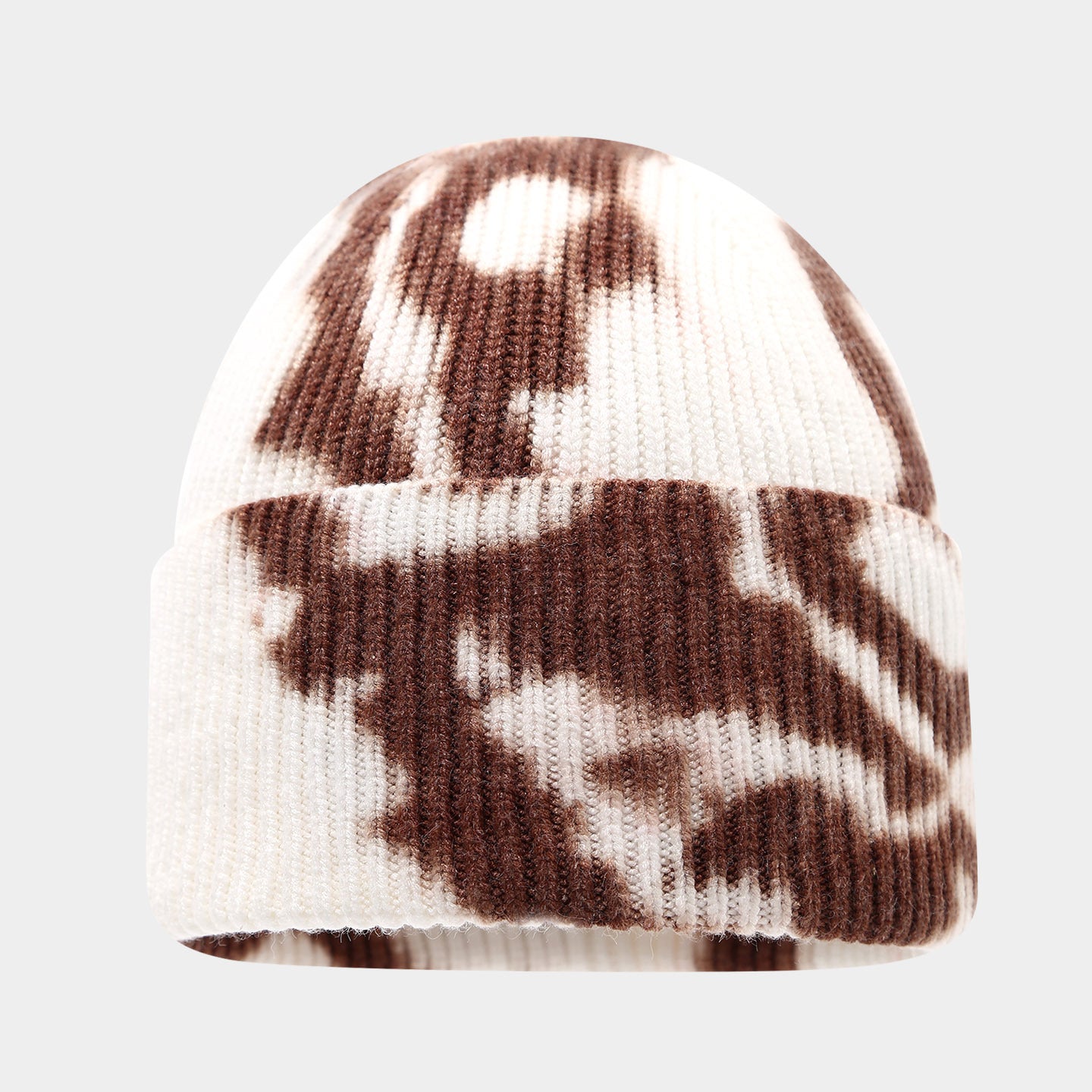 Tie-Dye Knit Beanie: Boho Winter Hat for Cozy Style