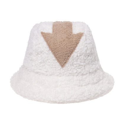 Teddy Velvet Arrow Bucket Hat - Cozy Street Style