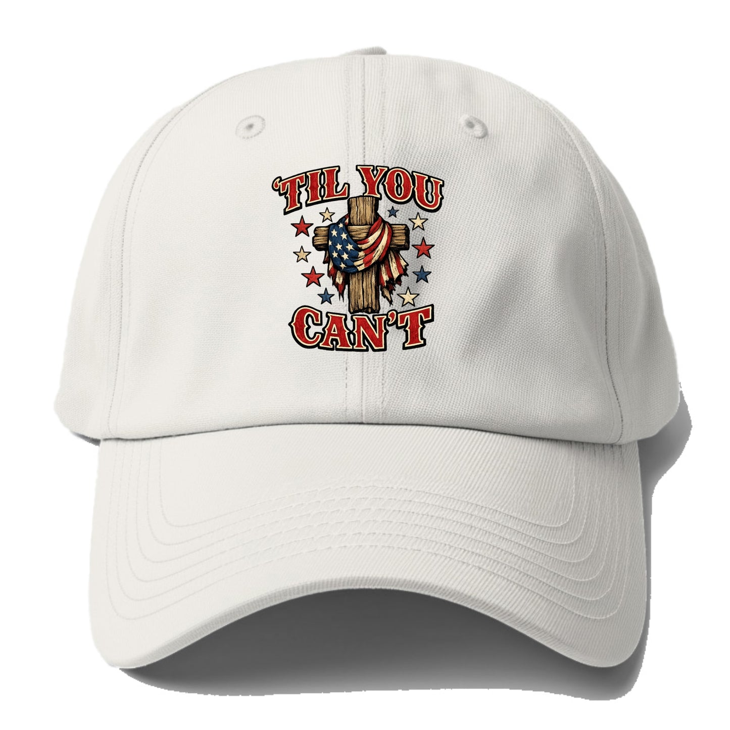 Til You Cant - Flag Cross - Baseball Cap