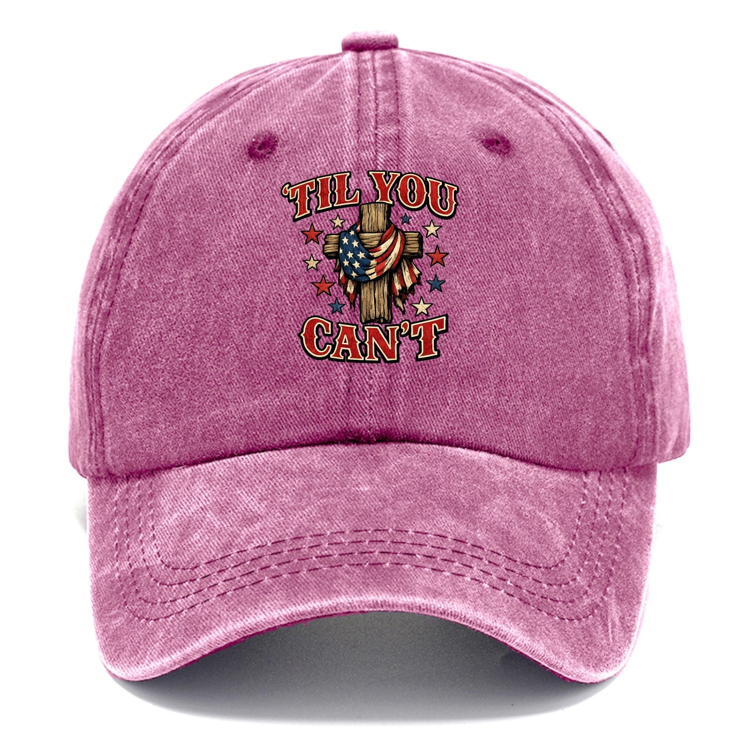 Til You Cant - Flag Cross - Classic Cap