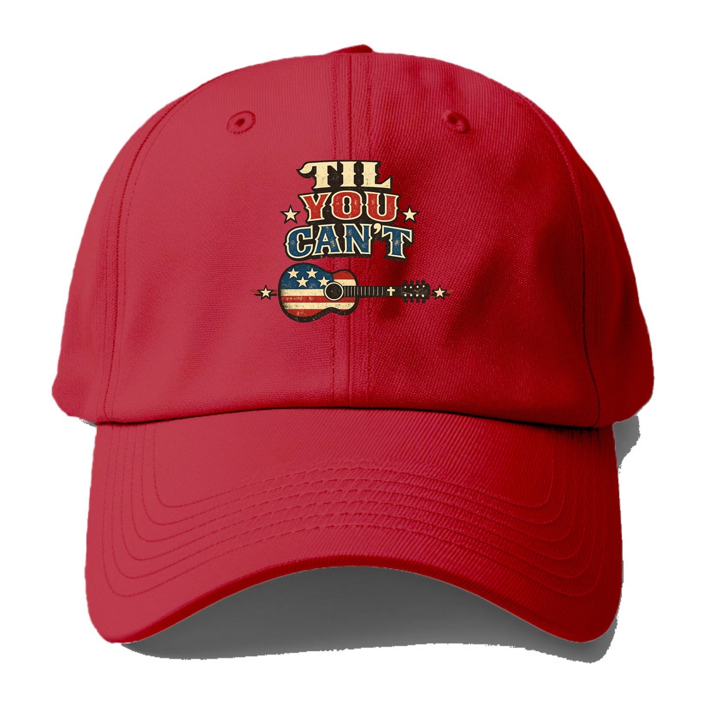 Til You Cant - Flag Guitar - Baseball Cap