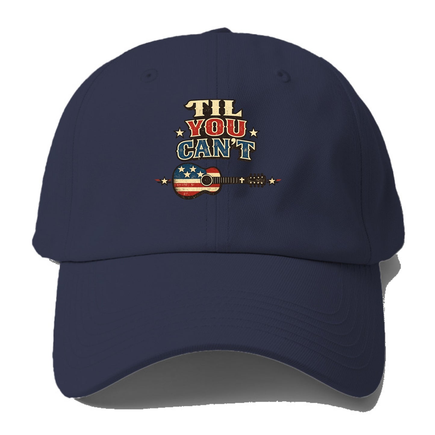 Til You Cant - Flag Guitar - Baseball Cap