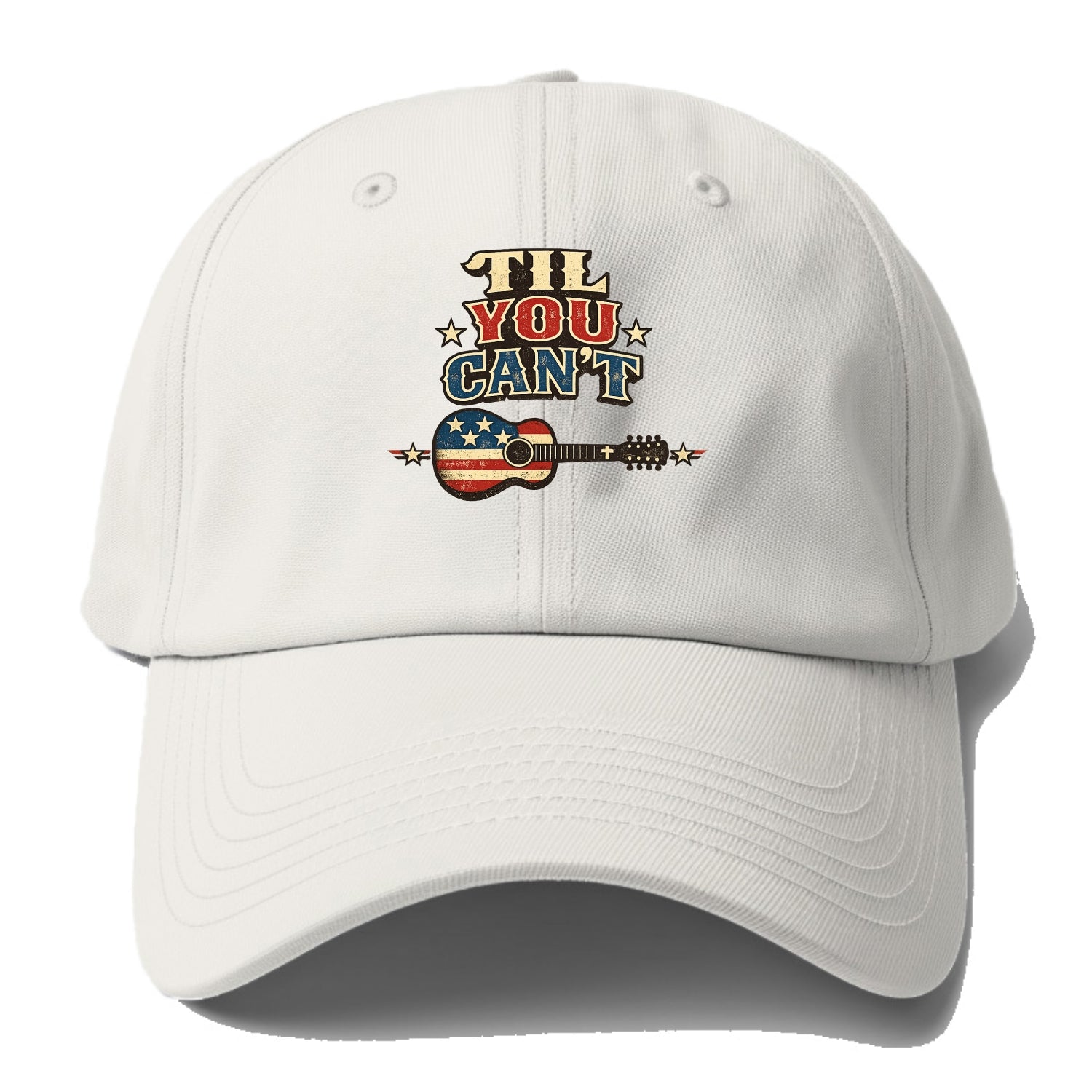 Til You Cant - Flag Guitar - Baseball Cap For Big Heads