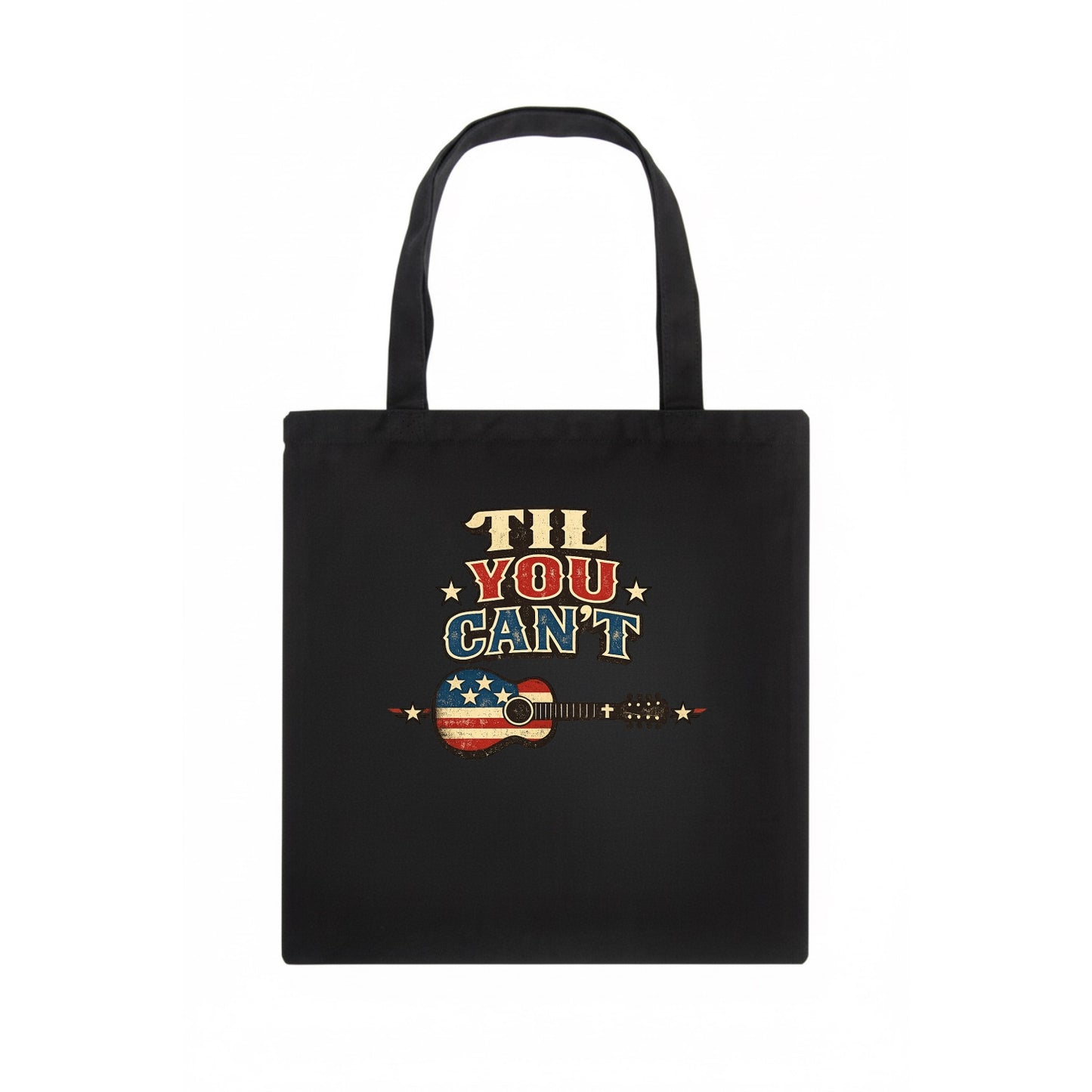 Til You Cant - Flag Guitar - Tote Bag