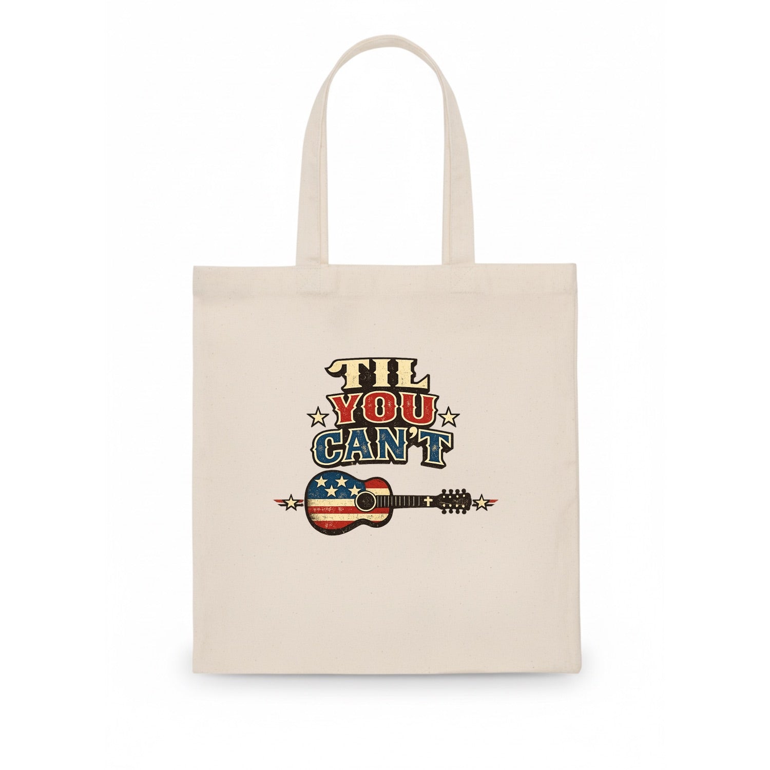 Til You Cant - Flag Guitar - Tote Bag