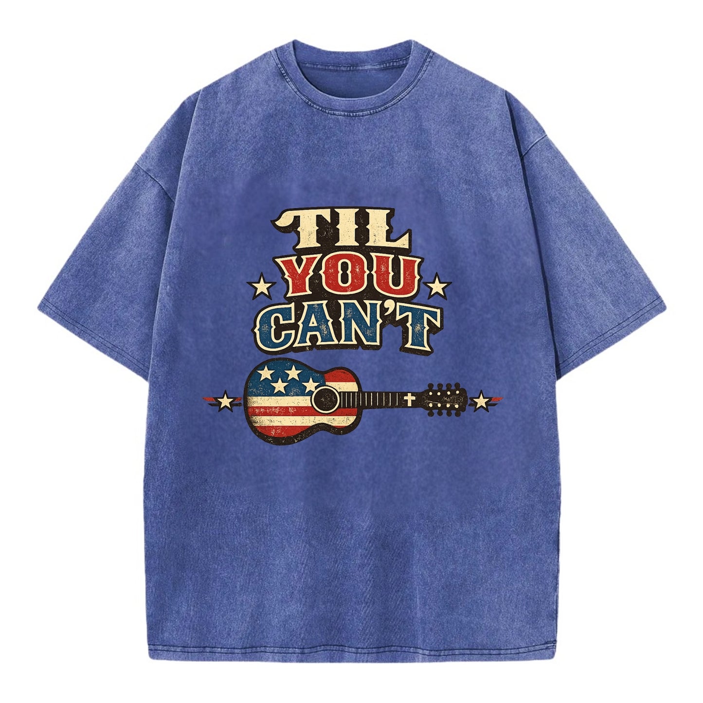 Til You Cant - Flag Guitar - Vintage T-shirt