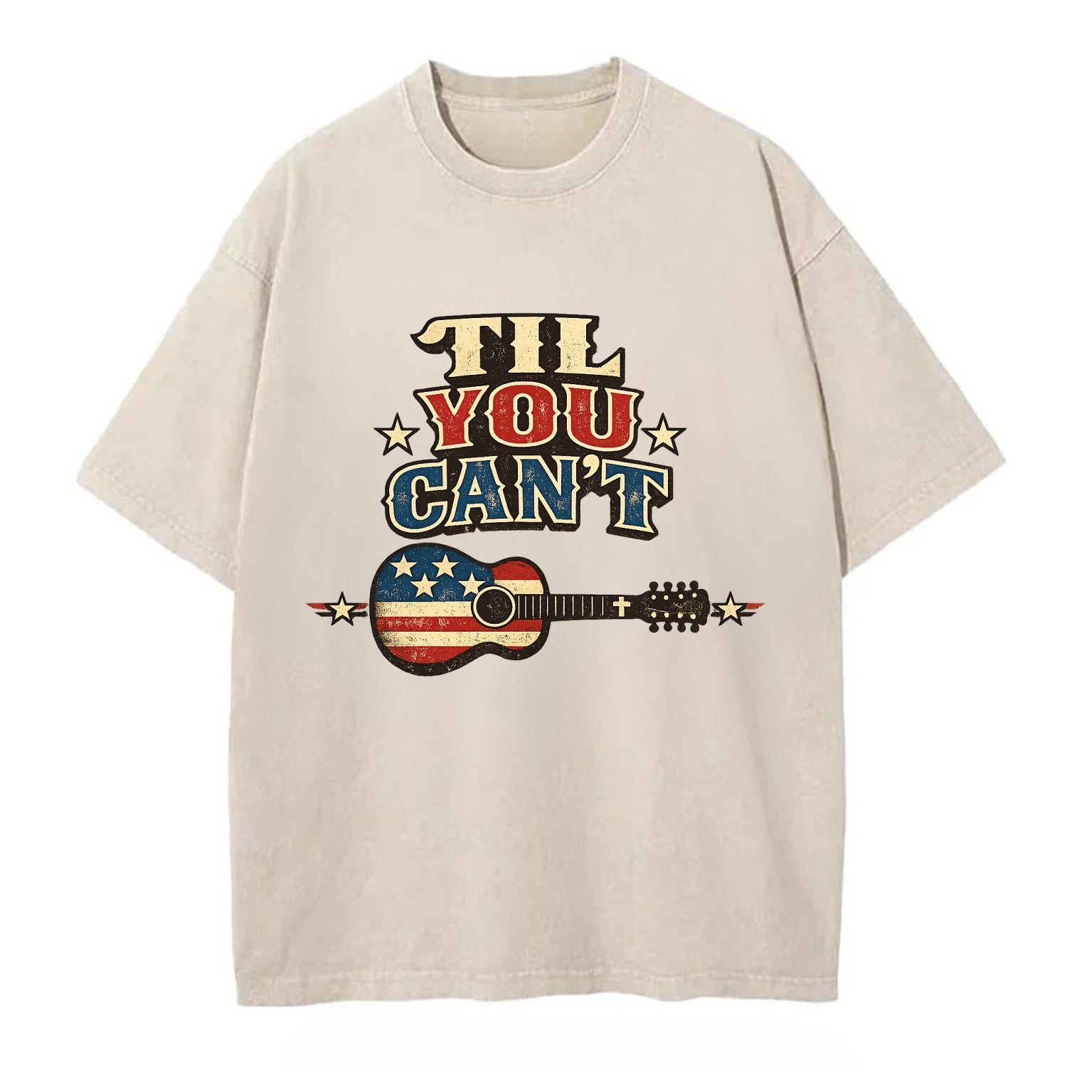 Til You Cant - Flag Guitar - Vintage T-shirt