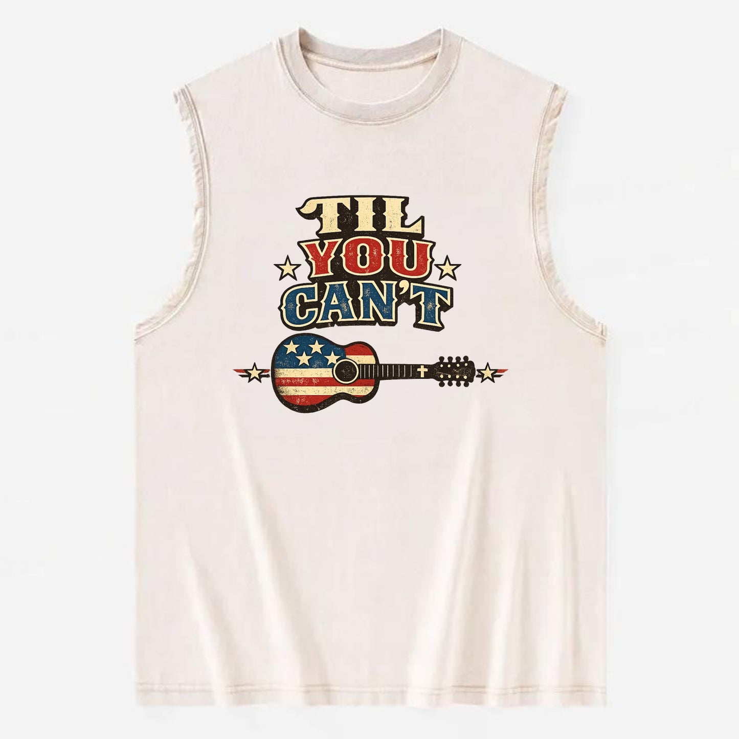 Til You Cant - Flag Guitar - Vintage Washed Tank