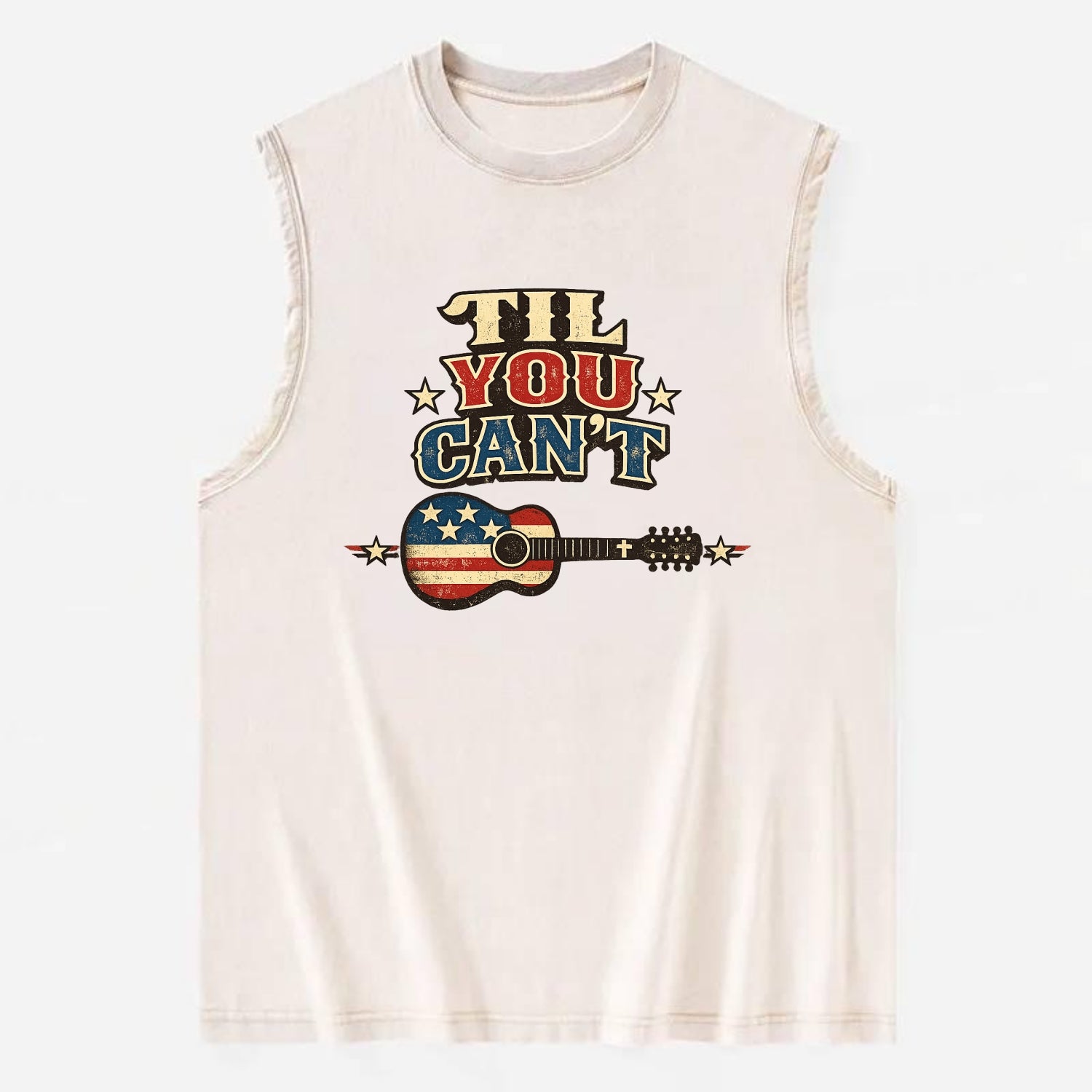 Til You Cant - Flag Guitar - Vintage Washed Tank