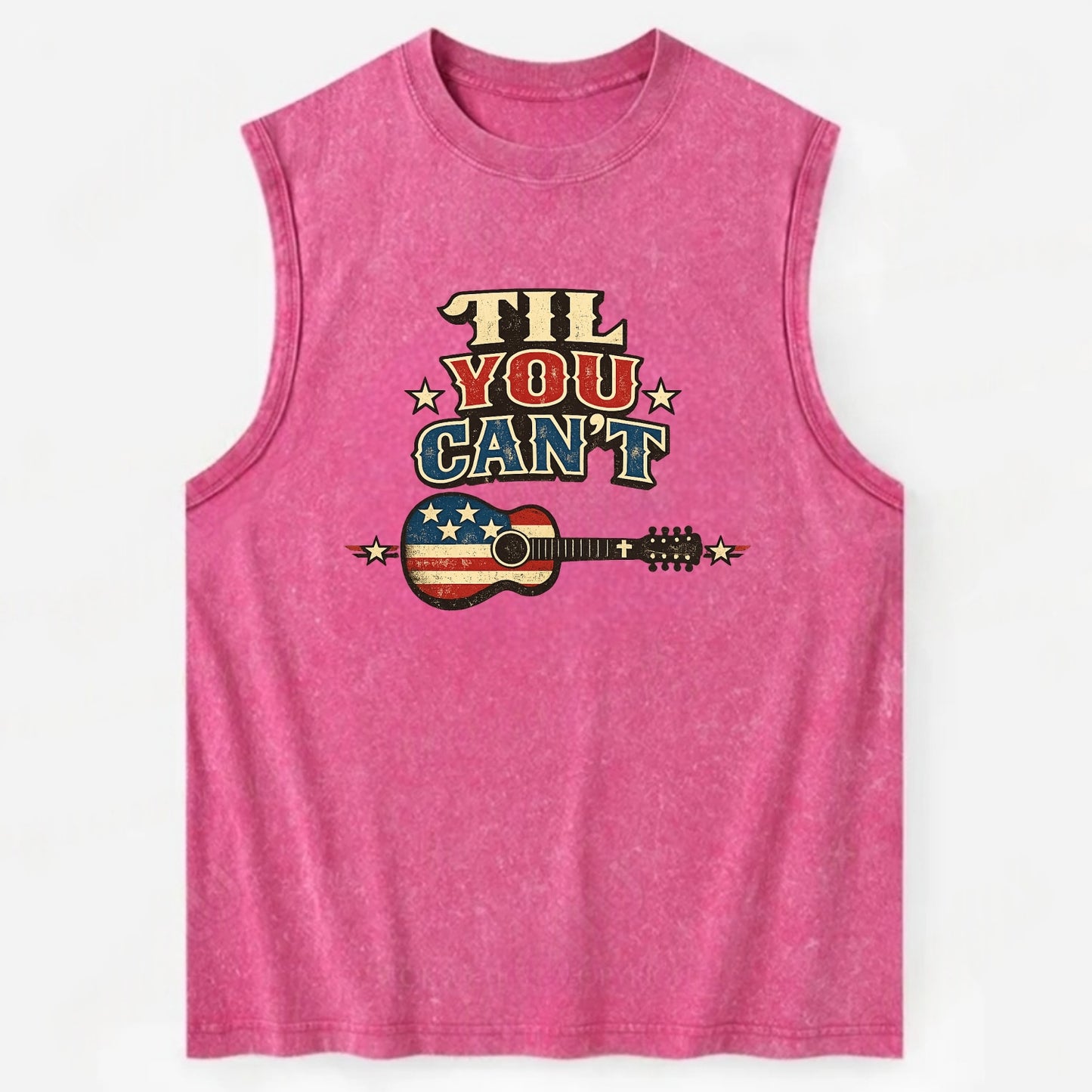 Til You Cant - Flag Guitar - Vintage Washed Tank