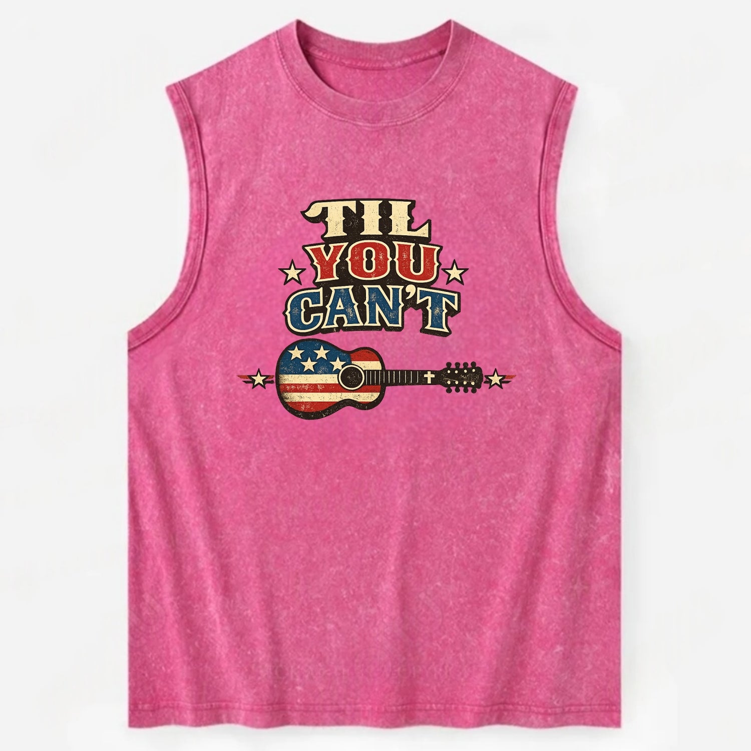 Til You Cant - Flag Guitar - Vintage Washed Tank
